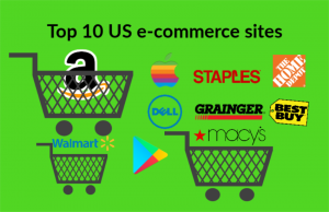 2018 Top 10 US e-commerce sales