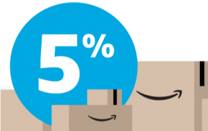 Amazon Prime members get 5% cashback