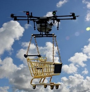 drone with cart