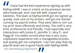 MyPayrollHR client testimonial