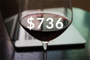 average drunk, shopper spends $736 annually