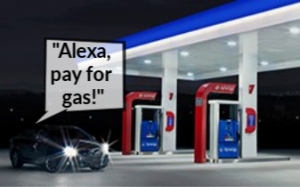 Pay for gas with Alexa