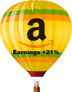 Amazon earnings +21%