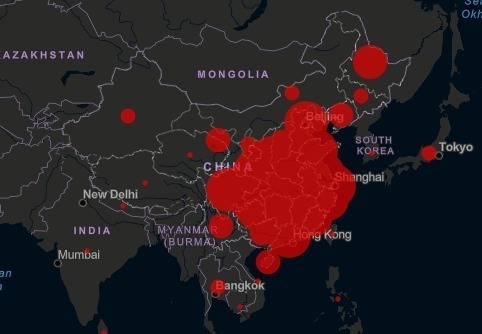 coronavirus global map