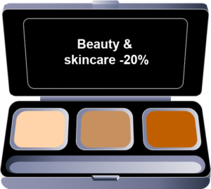 pandemic beauty products sales -20%