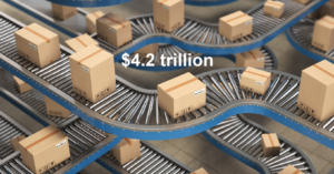 $4.2 trillion in global e-commerce