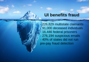 UI benefits fraud iceberg
