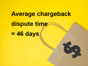 chargeback dispute time averages 46 days